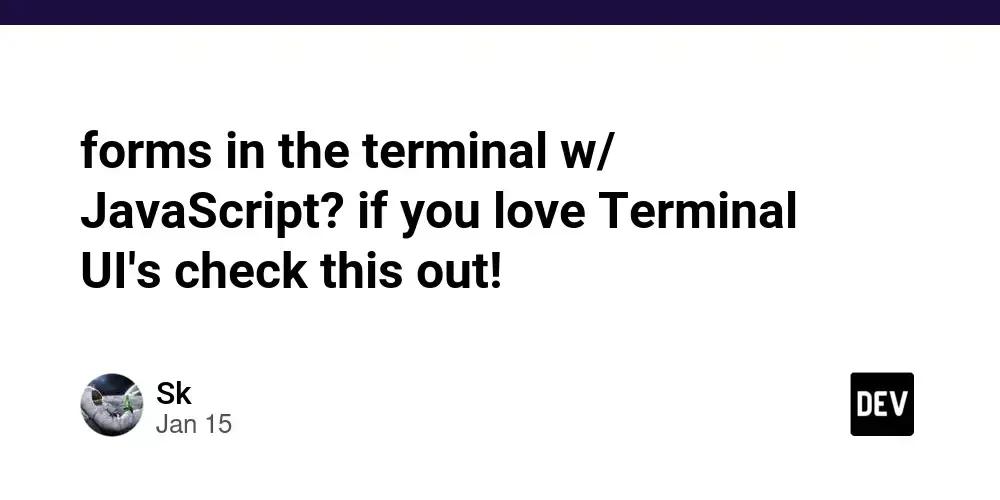 Formulários em terminal