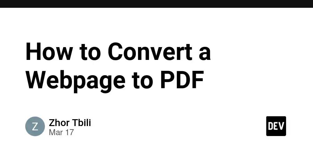 Converter página da Web para PDF