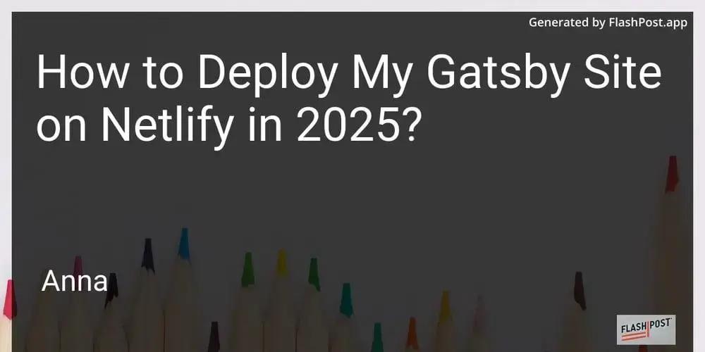 Deploy Gatsby no Netlify