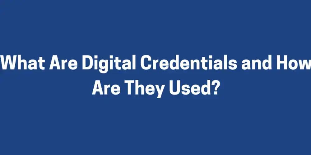 Digital credentials management software