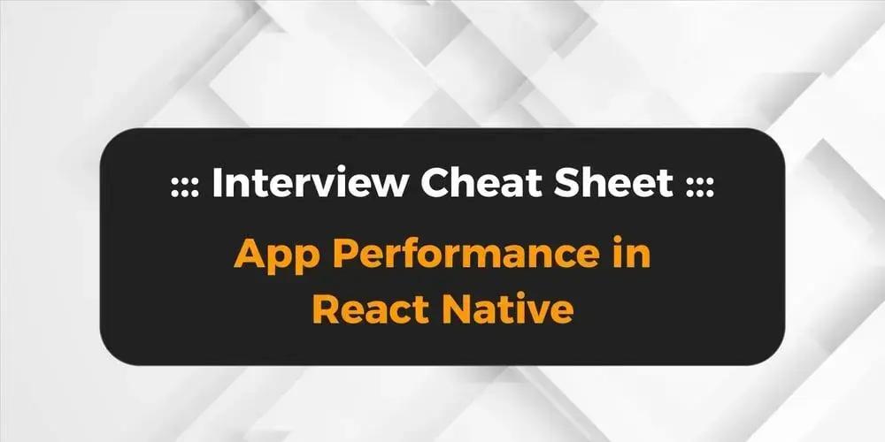 Otimização de performance em React Native