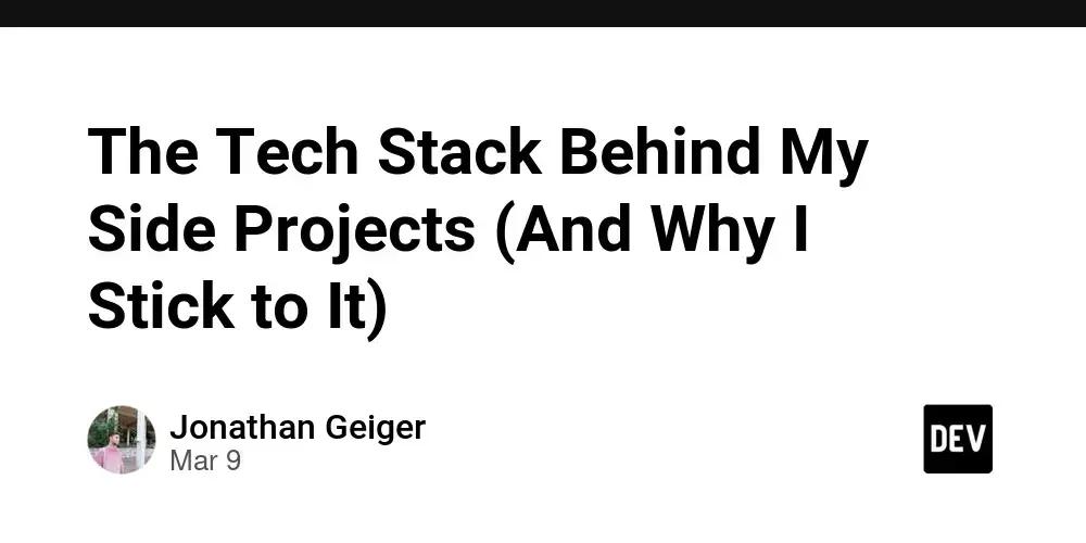 Tech stack para side projects